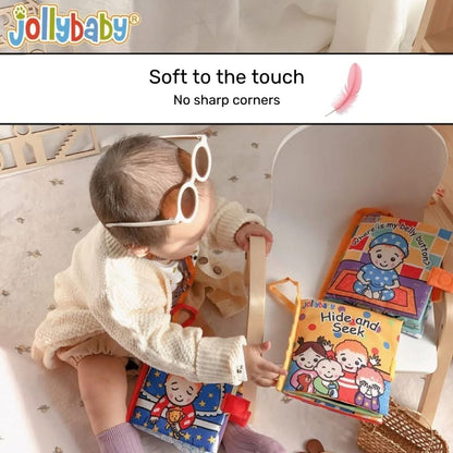 Jollybaby Baby Educational Tactile Cloth Book
