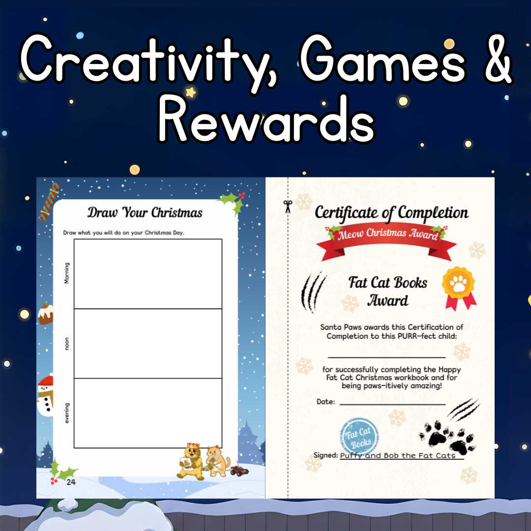 Happy Fat Cat Christmas | Fun Christmas Activity Book