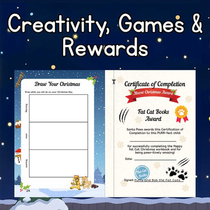 Happy Fat Cat Christmas | Fun Christmas Activity Book