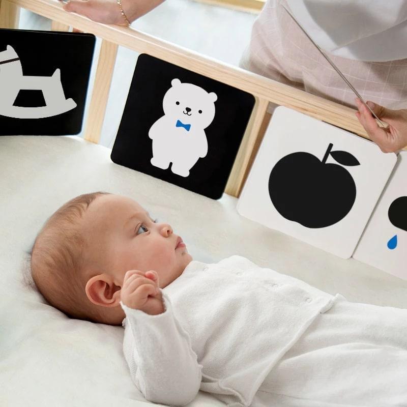 Boost healthy Brain development of your baby with High Contrast Sensory cards