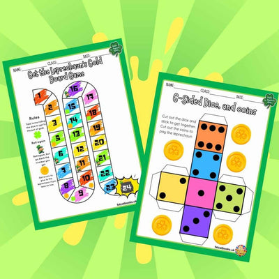 St Patrick's Day All in one Activity Book- Reading, Math & Colouring Worksheets(Ages 4-8)