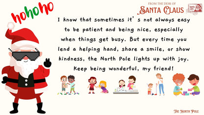 Santa Letter Templates, Letter from Santa Claus to Child, Christmas