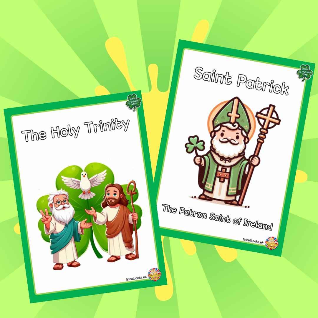 St Patrick's Day Vocabulary Flashcards for Kindergarten and Primary