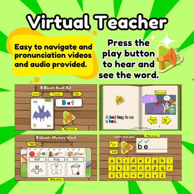 Stage 2: My First Blends - Learn to read Programme (ages 3+)