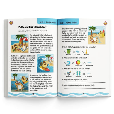 Fat Cat Summer Vacation Level 1 Book 1