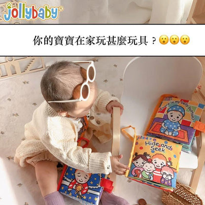 Jollybaby 早教布書 Baby Educational Tactile Cloth Book