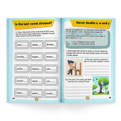Fat Cat's Past Simple Tense - Book 1 - Regular Verbs