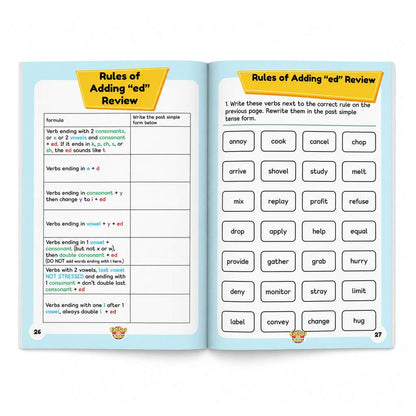 Fat Cat's Past Simple Tense - Book 1 - Regular Verbs