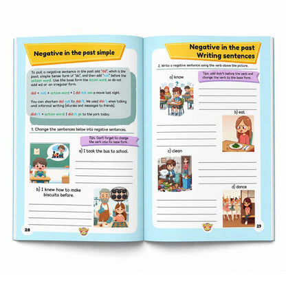Fat Cat's Past Simple Tense - Book 1 - Regular Verbs