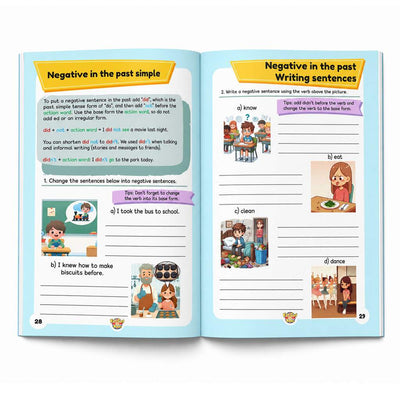 Fat Cat's Past Simple Tense - Book 1 - Regular Verbs