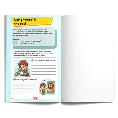 Fat Cat's Past Simple Tense - Book 1 - Regular Verbs
