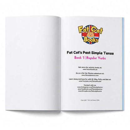 Fat Cat's Past Simple Tense - Book 1 - Regular Verbs