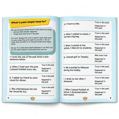 Fat Cat's Past Simple Tense - Book 1 - Regular Verbs