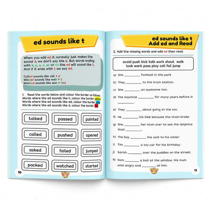 Fat Cat's Past Simple Tense - Book 1 - Regular Verbs