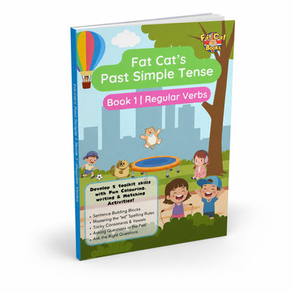 Fat Cat's Past Simple Tense - Book 1 - Regular Verbs