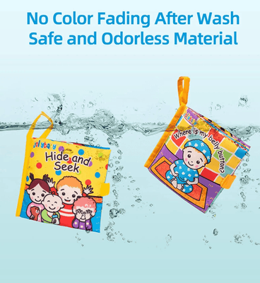 Jollybaby Baby Educational Tactile Cloth Book