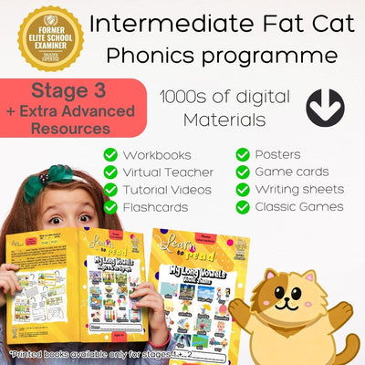 Fat Cat Phonics: Intermediate & Advanced Programme (Stage 3 + Extra Advanced Resources)