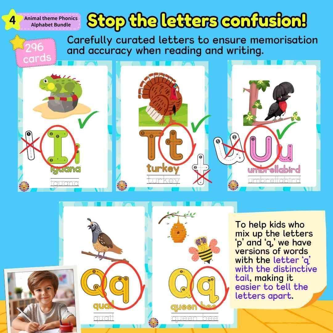 ABC Phonics Animal Alphabet Phonics Activities Bundle, Zoo Animals ABC ...