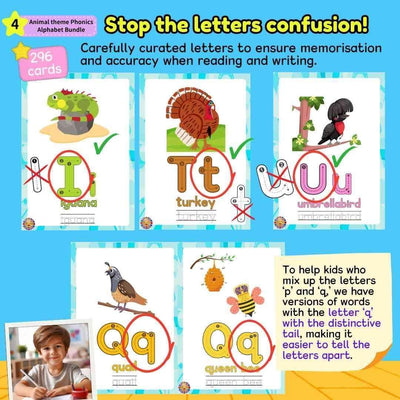 ABC Phonics Animal Alphabet Phonics Activities Bundle, Zoo Animals ABC - Fat Cat Books