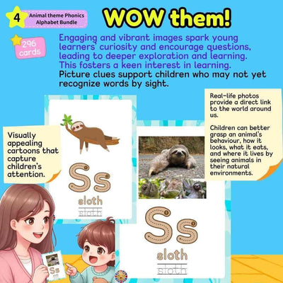 ABC Phonics Animal Alphabet Phonics Activities Bundle, Zoo Animals ABC - Fat Cat Books