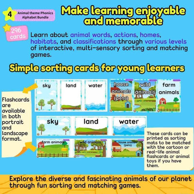 ABC Phonics Animal Alphabet Phonics Activities Bundle, Zoo Animals ABC - Fat Cat Books