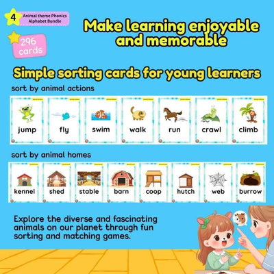 ABC Phonics Animal Alphabet Phonics Activities Bundle, Zoo Animals ABC - Fat Cat Books