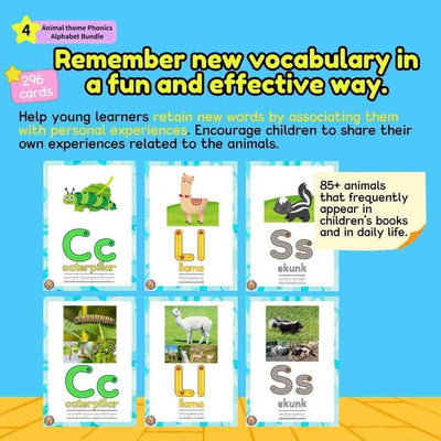 ABC Phonics Animal Alphabet Phonics Activities Bundle, Zoo Animals ABC - Fat Cat Books