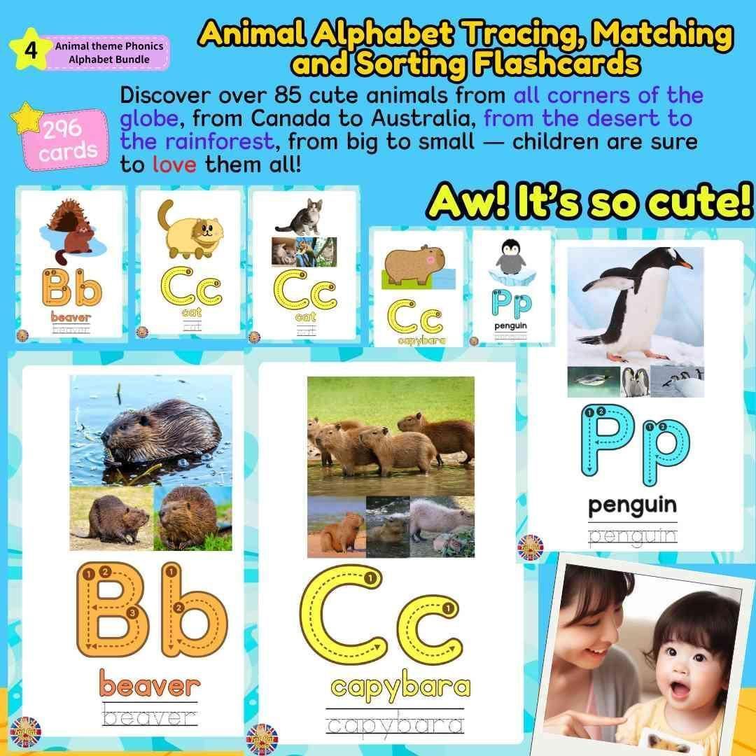 ABC Phonics Animal Alphabet Phonics Activities Bundle, Zoo Animals ABC ...