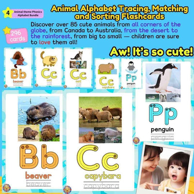 ABC Phonics Animal Alphabet Phonics Activities Bundle, Zoo Animals ABC - Fat Cat Books