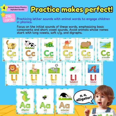 ABC Phonics Animal Alphabet Phonics Activities Bundle, Zoo Animals ABC - Fat Cat Books