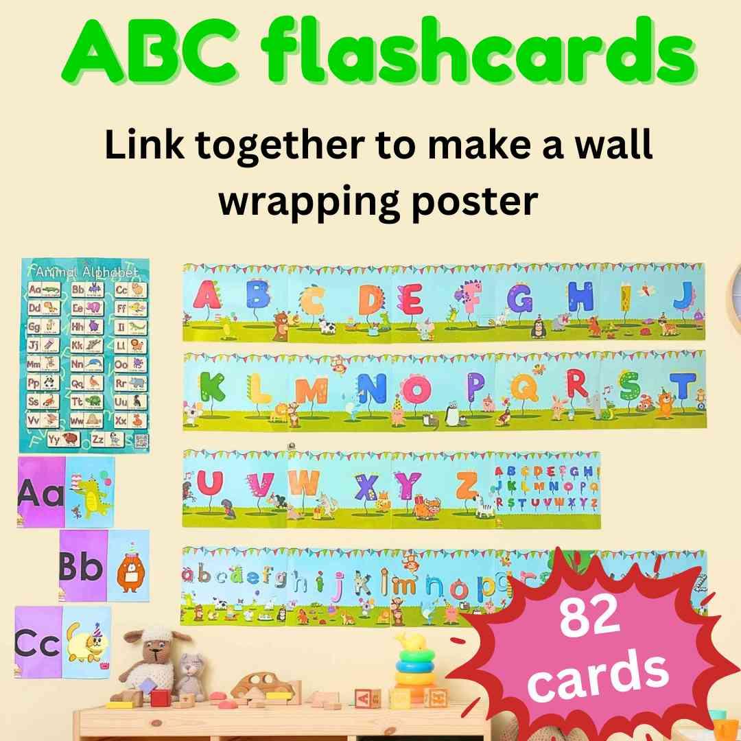 ABC Phonics Flashcards for Kids: Fun Dinosaur & Animal Themes, Zoo ABC - Fat Cat Books