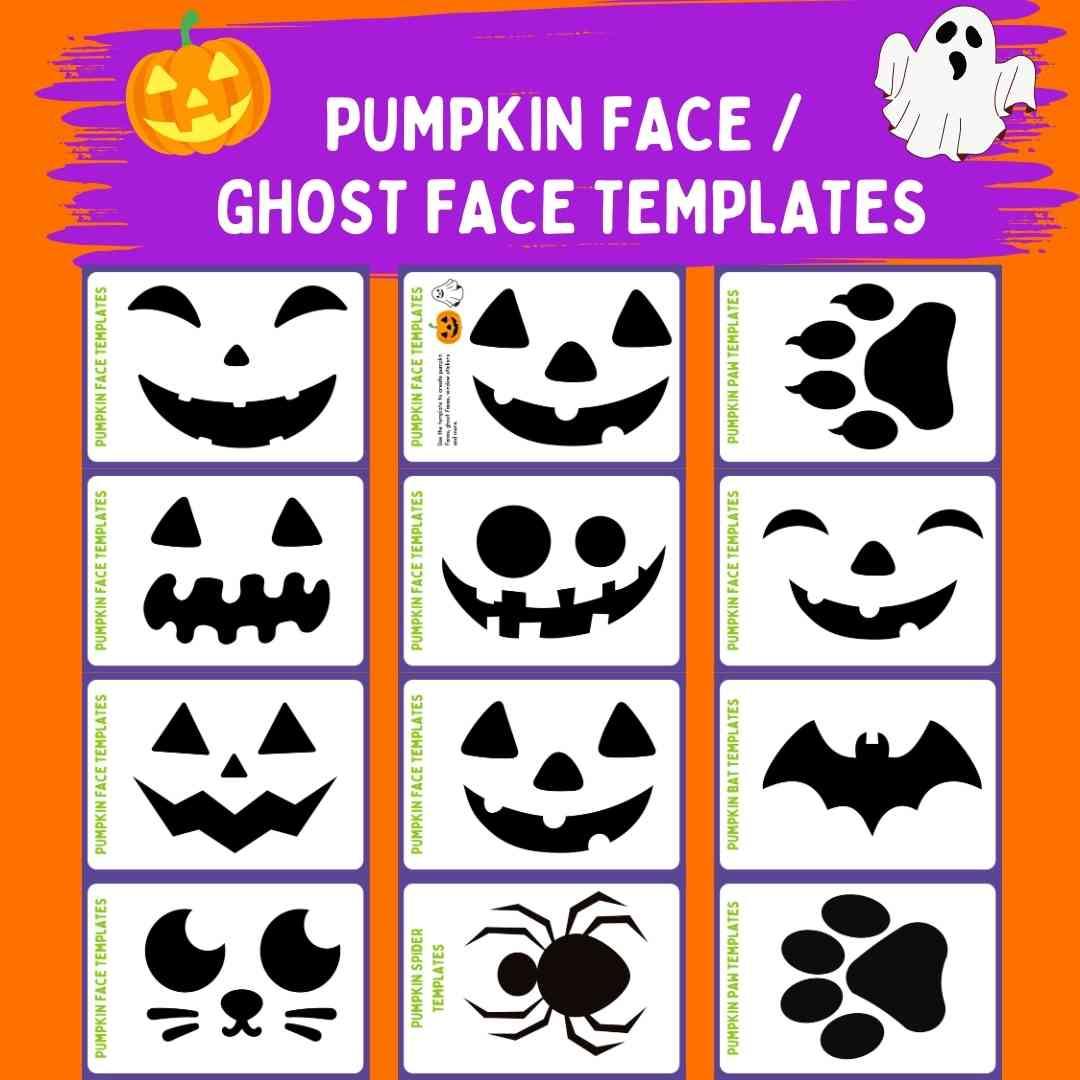 Halloween Activity Book | Costume masks | Pumpkin Templates - Fat Cat Books