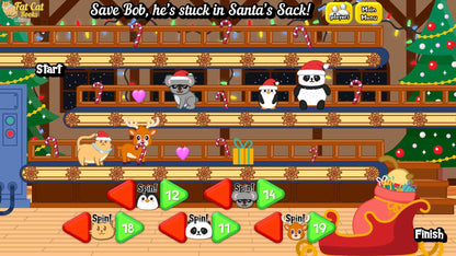 Learn vocabulary, spelling, grammar with Bob | Christmas Themed PPT Game, Editable - Fat Cat Books