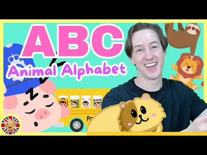 ABC Phonics Animal Alphabet Phonics Learning Bundle, Zoo Animals ABC