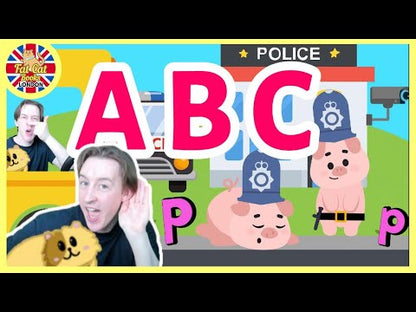 ABC Animal Phonics Alphabet Flashcards Printable, Letter Sounds Video