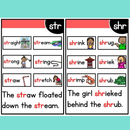 Read and master phonics flashcards printables (15 sets) - Fat Cat Books