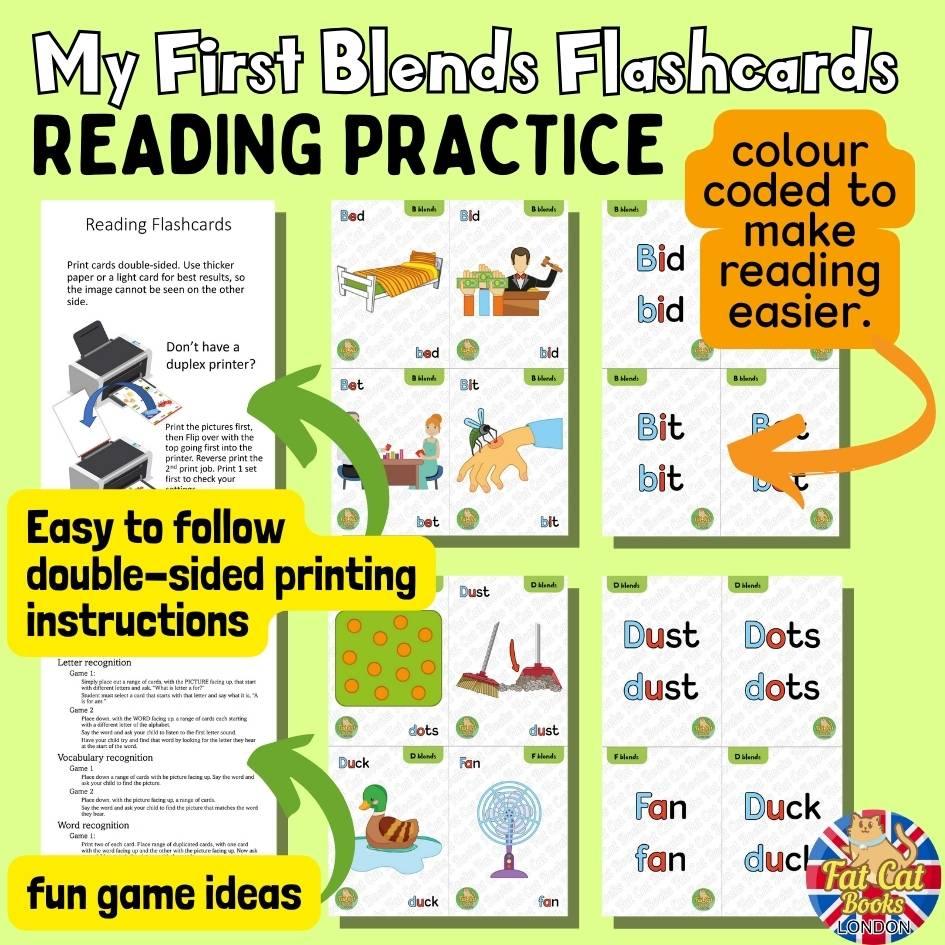 Stage 2, Printed, Phonics Programme, My First Blends - Fat Cat Books