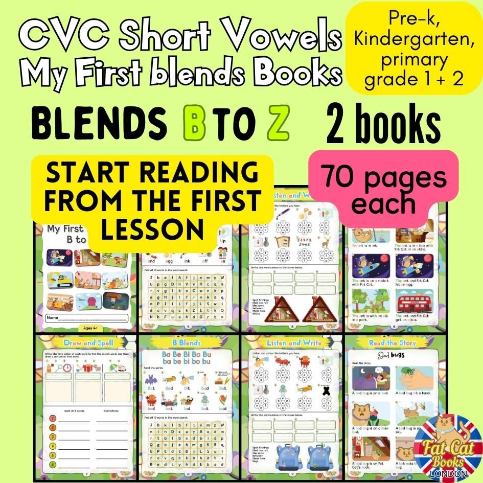 Stage 2, Printed, Phonics Programme, My First Blends - Fat Cat Books