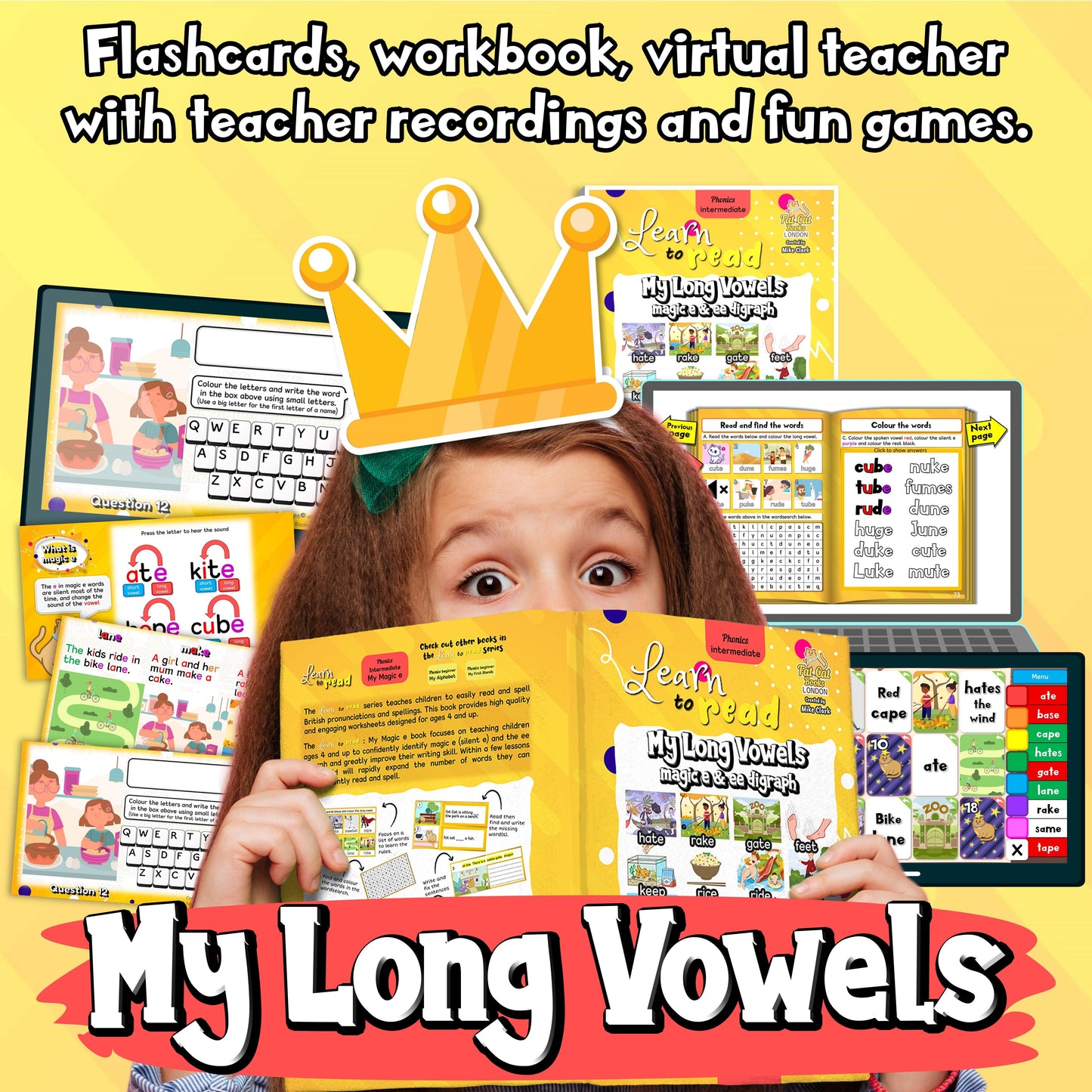 Stage 3, Download Only, Phonics, My Long Vowels Programme - Fat Cat Books