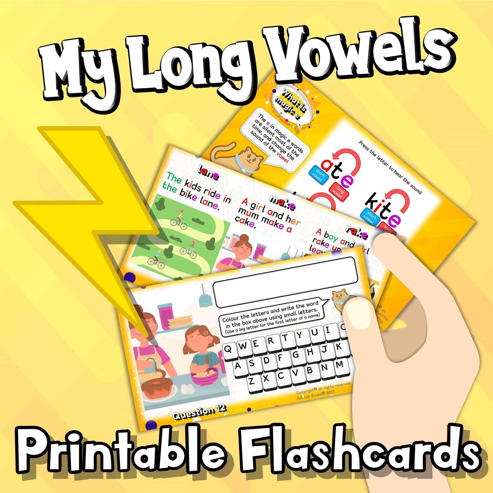 Stage 3, Download Only, Phonics, My Long Vowels Programme - Fat Cat Books